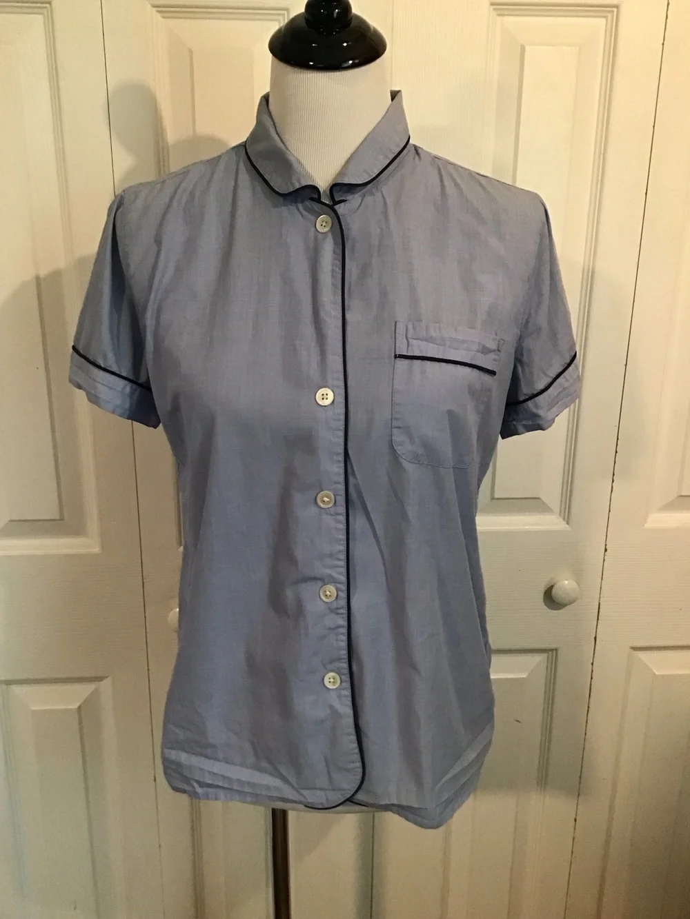 J Crew Button Down Pajama Shirt Sz S
